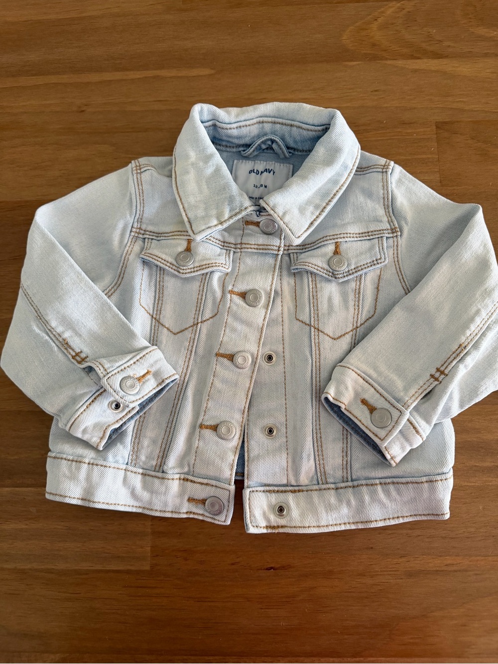 Old Navy Pale Blue Denim Jacket for Kids Size 12-18M - Picture 2 of 7